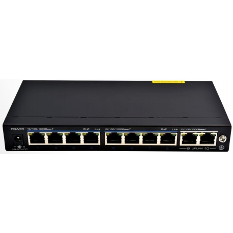 SWITCH 120W - 8×1Gbps/POE+ et  2×1Gbps