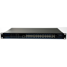 SWITCH MANAGEABLE 370W - 24×100Mb/POE+ et 2×1Gb + 1SFP