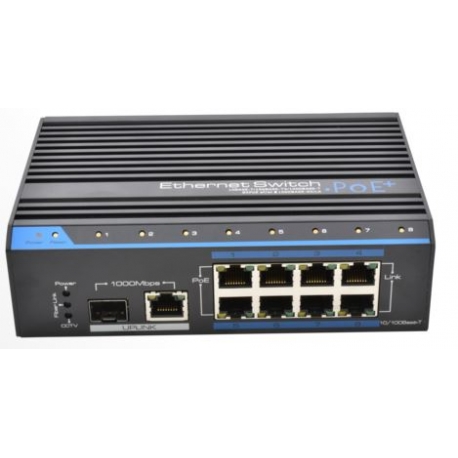 SWITCH INDUS 60W - 4×100Mb/POE+ , 1×100Mb ,1SFP