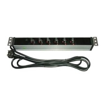 Panneau PDU 19'' - 1U - 6PC avec voyant