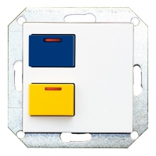 iCall 365 LB-SU bouton bloc porte BUS 4 fils 2 boutons d'appel code jaune et bleu