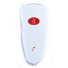 iCall CC01/PS2-LB/SC Handset - Poire d'appel 1 bouton rouge avec voyant de confirmation d'appel