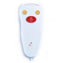 iCall CC03/PS2 - LB/SC Handset - Poire d'appel 1 bouton rouge