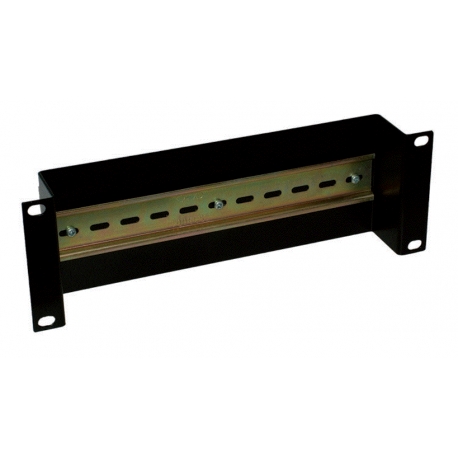 Support 10'' 2U rail DIN noir