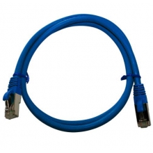 Cordon Cat6A S/FTP Bleu 1m (500 Mhz) LSZH