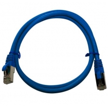 Cordon Cat6A S/FTP Bleu 2m (500 Mhz) LSZH