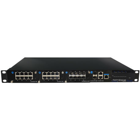 SWITCH MANAGEABLE L2 MODULABLE 3×8 PORTS CUIVRE/FIBRE