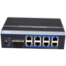 SWITCH INDUS 80-240W 8×1Gb/POE+ & 2×SFP RING - ALIM 12-48V