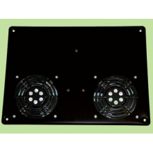 Caisson de 2 ventilateurs de toit pour BAIE profondeur 600 et 800 Noir