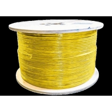 EasyLan - câble 6A F/FTP 1X4P 500MHz - gaine jaune Cca LSFROH Touret 500 m