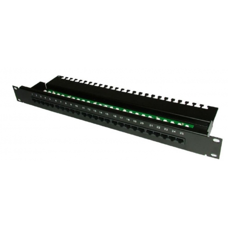 Panneau téléphonique 25 ports RJ45 Contact