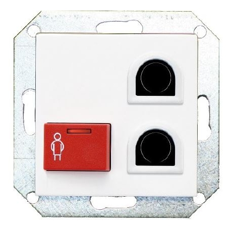 ICall 335 LB-OEE bouton BUS tête de lit 2 entréemini din 1 bp d'appel rouge