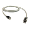 Cordon RJ45 4P M/F 10m Cat 6a FTP Gris Keystone Gris 10m