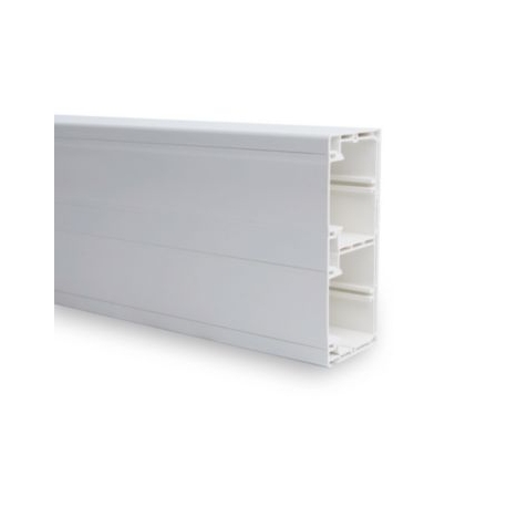 Goulotte ENSTO 130 X 54 Ral 9010 CLIP 45 avec couvercles Lg. : 2m - Prix au m.