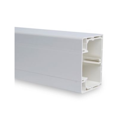 Goulotte ENSTO 80 X 54 Ral 9010 CLIP 45 Avec son couvercle Lg. : 2m - Prix au m.