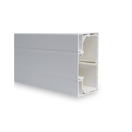 Goulotte ENSTO 100 X 54 Ral 9010 CLIP 45 avec son couvercle Lg. : 2m - Prix au m.