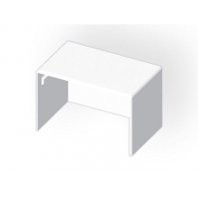 Embout moulure 60x40 blanc